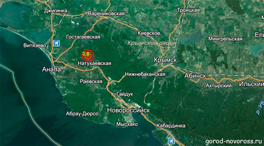 Минувшей ночью в Новороссийске произошло землетрясение