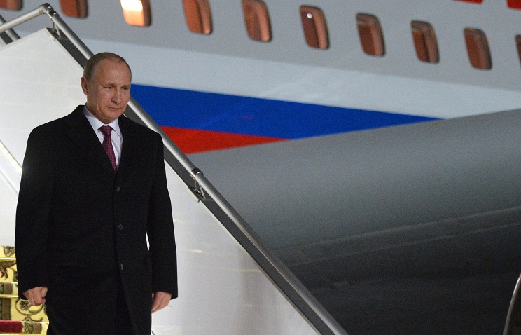 Путин прибыл в Крым, где примет участие в запуске первой нитки энергомоста