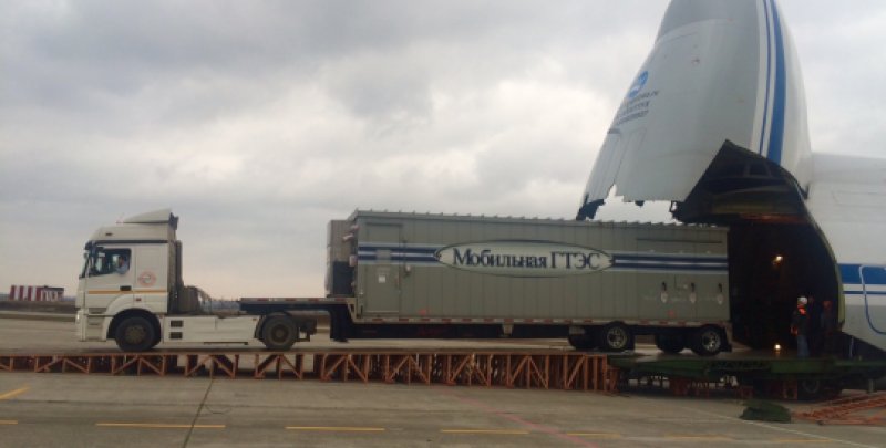 В Крым Ан-124 «Руслан» доставил вторую МГТЭС из Владивостока