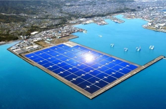 Энергосбережение по-японски: заработала солнечная электростанция на плаву