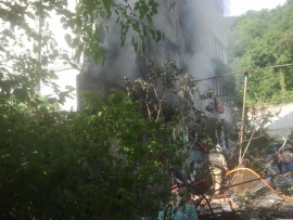 В Туапсинском районе пожар из-за взрыва газа ликвидирован