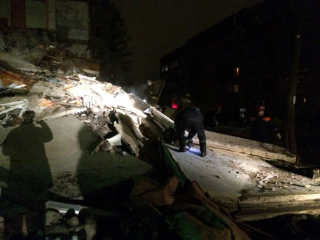 СМИ: В результате взрыва газа в жилом доме в Ярославле рухнули 5 этажей