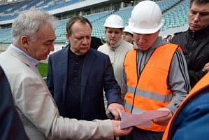 Реконструкция стадиона «Фишт» к ЧМ -2018 ведется в соответствии с графиком