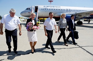 Вице-премьер РФ Ольга Голодец прибыла с рабочим визитом в Краснодарский край