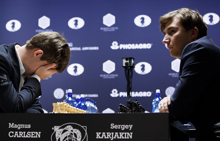 Карякин проиграл Карлсену в 10-й партии матча за шахматную корону