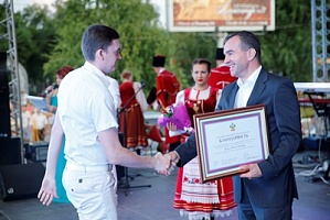 Вениамин Кондратьев принял участие в торжествах, посвященных Дню металлурга, которые прошли в Абинске /ФОТО/