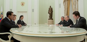 Путин провел встречу с участниками интегральной сделки по приватизации 19,5% акций «Роснефти»