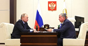 И. Сечин доложил В. Путину о результатах работы «Роснефти» за 2016 год
