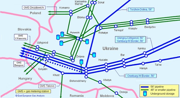 Критический уровень все ближе. Запасы газа в ПХГ на Украине упали ниже 9 млрд м3