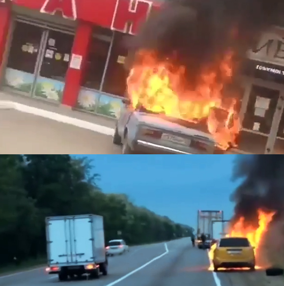 СМИ: на Кубани внезапно загораются автомобили