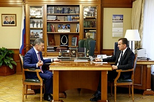 Губернатор Кубани обсудил перспективы строительства промпарка с руководителем компании «ЕвроХим»