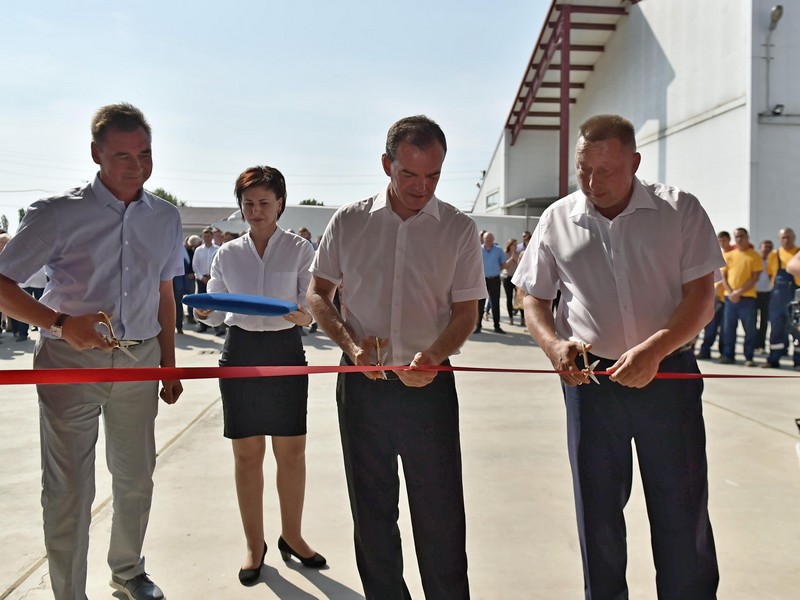 Новое плодохранилище мощностью 7000 т открыл губернатор Кондратьев на Кубани